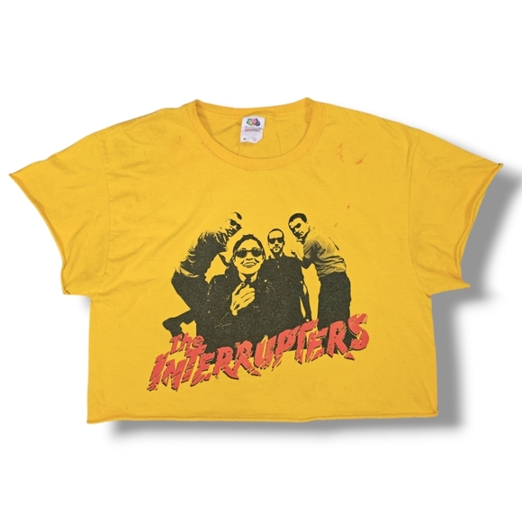 Fruit of the Loom Tops - VINTAGE FRUIT OF THE LOOM THE INTERRUPTERS CROP SHIRT